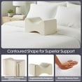 thumbnail image 4 of Remedy Knee Pillow for Side Sleepers - Contoured Memory Foam Leg Pillow for Back Pain Relief, 4 of 7