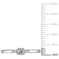 thumbnail image 2 of Everly Women's Created Sapphire and Diamond Sterling Silver Engagement Ring, 2 of 6