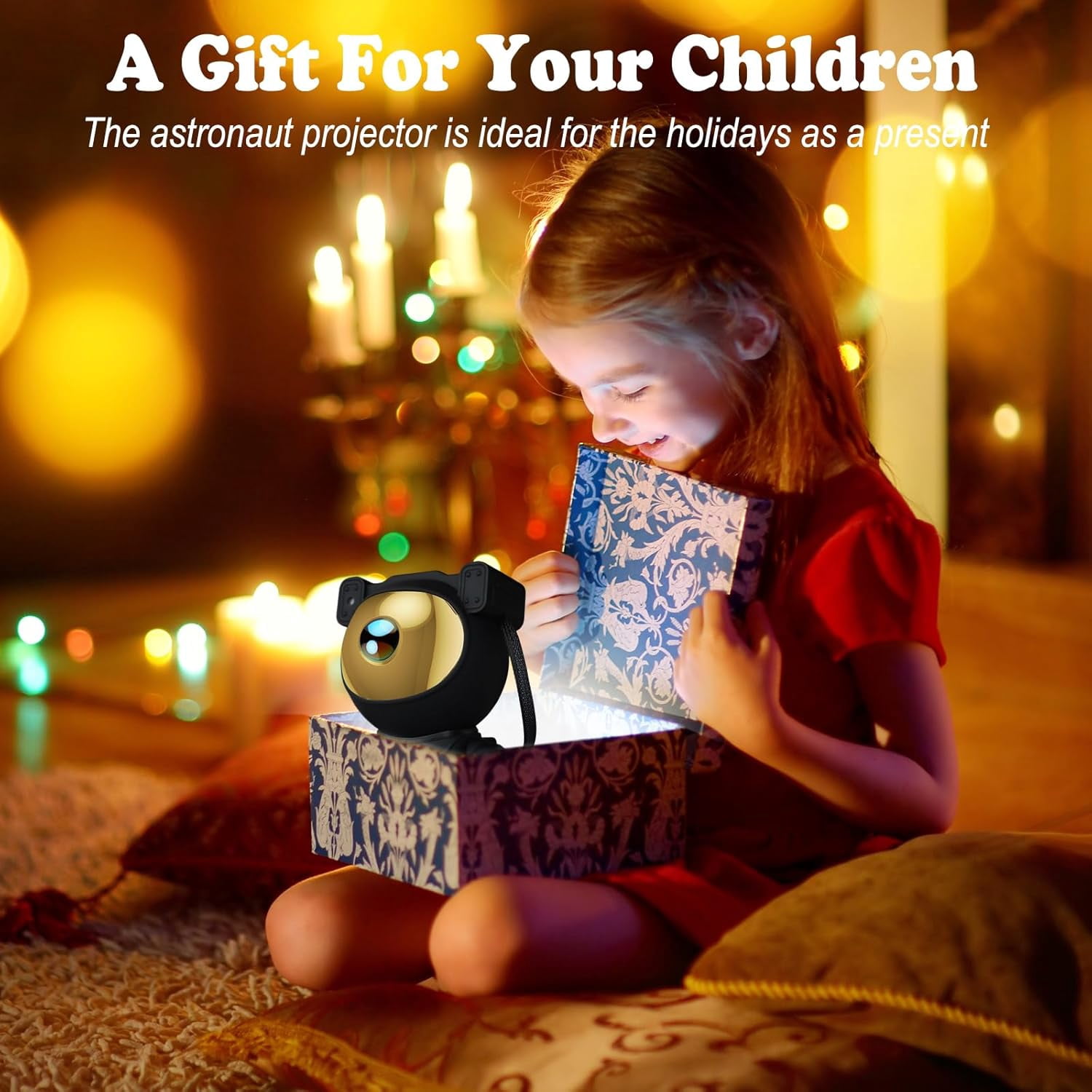 HOMEYA Astronaut Galaxy Projector Night Light,Star Nebula Projector Light with Timer,360°Space Buddy Projector with Remote Control,Gifts for Kids