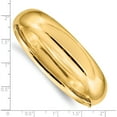 thumbnail image 3 of 10K Yellow Gold 9/16 High Polished Hinged Bangle Bracelet (Width 14.5) (Length 7) - Jbsp, 3 of 5