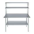 thumbnail image 2 of AmGood 24" x 60" Stainless Steel Work Table With 12" Wide Double Tier Overshelf | Metal Kitchen Prep Table & Shelving Combo, 2 of 7