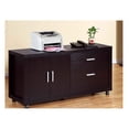 File Printer Stand Office Organizer Credenza, Red Cocoa Color