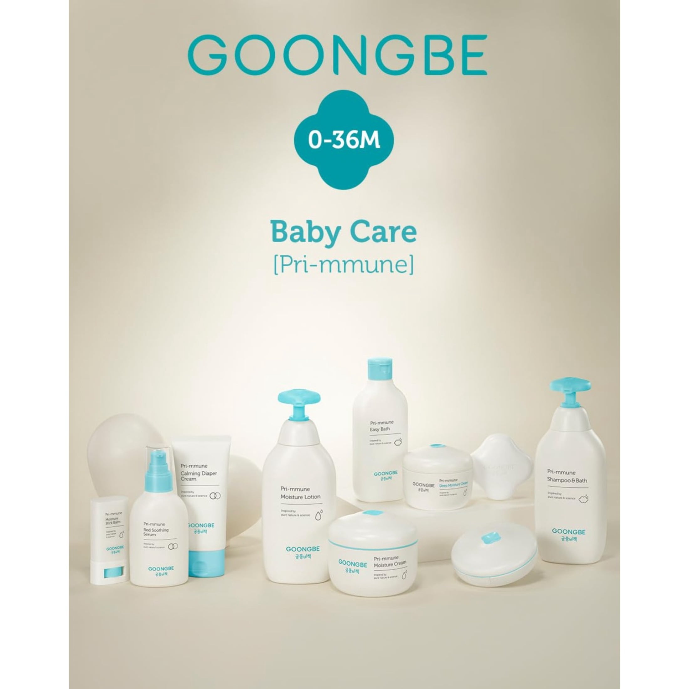 GOONGBE Baby Gift Set 4-piece – Complete Bath & Body Care for Babies