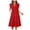 Red, variant on felwors Womens Summer Dress Ruffle Sleeve V Neck Midi Dresses Fashion Casual Fit Flowy Tiered Boho Beach Vacation Sundress Pink, S
