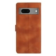 thumbnail image 2 of TECH CIRCLE for Google Pixel 8 ,Google Pixel 8 Wallet Case with Wristband Slim Shockproof PU Leather Embossed Pattern Folding Stand Card Slots for Google Pixel 8 6.2" 2023,Brown, 2 of 11