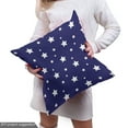 thumbnail image 5 of Ambesonne Sky Fabric by the Yard Upholstery, Scattered Abstract Stars Art, 1 Yard, Navy Blue and White, 5 of 5