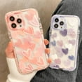 thumbnail image 2 of Love Heart Graffiti Cute Silicone Case for Women Girls Compatible with iPhone Case (Purple,iPhone 14), 2 of 9
