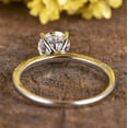 thumbnail image 4 of Oryn Jewelry 14K White Gold Plated Rings for Gifts - 2 Ct Brilliant Round Cut Moissanite Rings - Moissanite Engagement Wedding Jewelry for Women - Party Birthday Gift Ring, 4 of 4