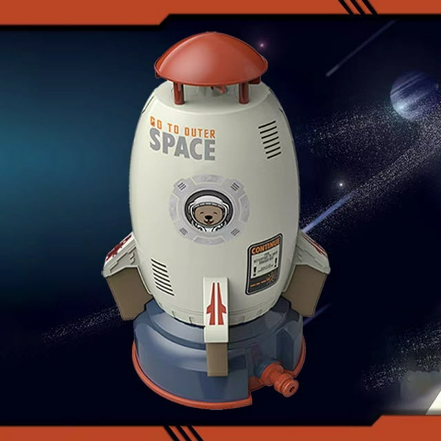 Rocket Launcher Water Play Space Rocket Jet Rociador para exteriores para niños Niños Hugtrwg Para estrenar