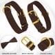 thumbnail image 3 of Collar de piel auténtica para perro, collar de mascota acolchado suave y resistente para perros pequeños, medianos y grandes (café, M, ajuste de cuello de 12 a 15, 3 of 8