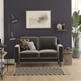 thumbnail image 2 of DHP DE65316 Bexley Loveseat 2 Seater Velvet Sofa, Grey, 2 of 13
