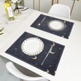 thumbnail image 6 of Starry Night Reversible Placemat Non Slip Coffee Mat 18x12 Inch for Dining, Kitchen, Coffee, 6 of 9