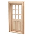 thumbnail image 1 of Puerta de casa pequeña, puerta de madera, puerta de muebles en miniatura para decoración, 1 of 8