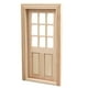 thumbnail image 1 of Puerta de casa pequeña, puerta de madera, puerta de muebles en miniatura para decoración, 1 of 8