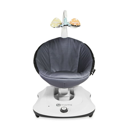 4moms® rockaRoo® infant seat | Compact Baby Swing | Dark Grey Cool