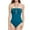 Blue, variant on Oalirro One Piece Swimsuit Women Gift for Her Women Solid with Chest Pad without Underwire Bikini Deep V One-piece Swimsuit Orange