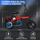 thumbnail image 3 of Bicicleta Eléctrica Plegable Honey Whale S6-S Rojo, 3 of 8