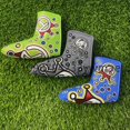 thumbnail image 1 of Housse de Putter de Golf Housse de Putter de Golf Housse de Tête de Putter Housse de Tête Brodée de Trèfle s'Adapte à Toutes les Marques 3 Pcs, 1 of 6