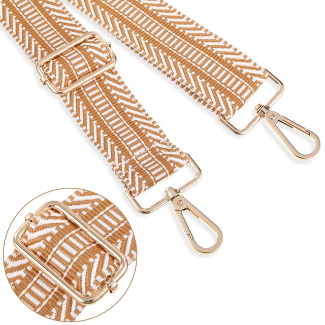 Sonducket Correa de bolso de longitud ajustable, correa de bolso cruzado de aplicación amplia a la moda, correas para bolso de hombro Ropa, zapatos y accesorios Miscelánea marrón claro