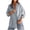 Light Blue, variant on Bosfbaoi Womens Blouses Spread Collar Button Down Oversized Long Sleeve Striped with Pocket Casual Tops for Women
