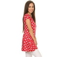 thumbnail image 2 of Women's Casual Polka Dot Blouse Tunic Top Shirt, 2 of 4