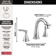 thumbnail image 4 of Delta 35765LF-PD Broadmoor Two-Handle Pull-Down Bathroom Faucet in Chrome, 4 of 4