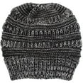 thumbnail image 1 of Tuque Queue de Cheval d'Hiver pour Femmes, Bonnet Extensible Tricoté, Casquette, 1 of 1