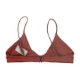 thumbnail image 2 of Tavik Womens Nahla Triangle Bikini Swim Top, Red, Small, 2 of 2