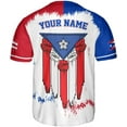 thumbnail image 3 of Personalized Puerto Rico Baseball Shirt - Custom Team Name, Puerto Rican Baseball Jersey for Men (M), 3 of 4