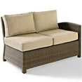 thumbnail image 2 of Crosley Furniture Bradenton Fabric Right Arm Patio Loveseat in Brown and Sand, 2 of 10