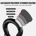 thumbnail image 5 of Heavy Duty 1/2" D-Ring Shackles, 4 Pack Alloy Steel, 8 Ton (17637 lbs) Break Strength, 5/8" Screw Pin for Off-Road Recovery&Towing, 5 of 12