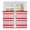 Pink Red, variant on Red Pink Striped Tier Curtains, Farmhouse Stripes Simple Art Light Filtering Kitchen Curtains, 2Pcs Rod Pocket Half Window Treatments Panels for Sink Cafe Cabinet Basement 27.5x45 Inches