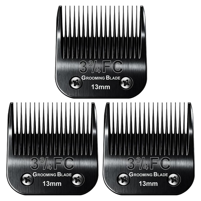 Cuchillas de aseo canino MEMIRY 3-3/4 FC 13 mm para Andis, Oster y Wahl