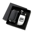 thumbnail image 1 of Aeropen International FK-1603 Flacon en Acier Inoxydable pour Téléphone Portable de 3 Oz avec Pochette en Cuir et Entonnoir dans une Boîte-Cadeau Noire, 1 of 1