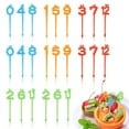 thumbnail image 1 of Billuyoard Tenedores de fruta de comida convenientes y prácticos ABS para diversas ocasiones, tenedor de fruta para postre y pastel Mostrada, 1 of 6