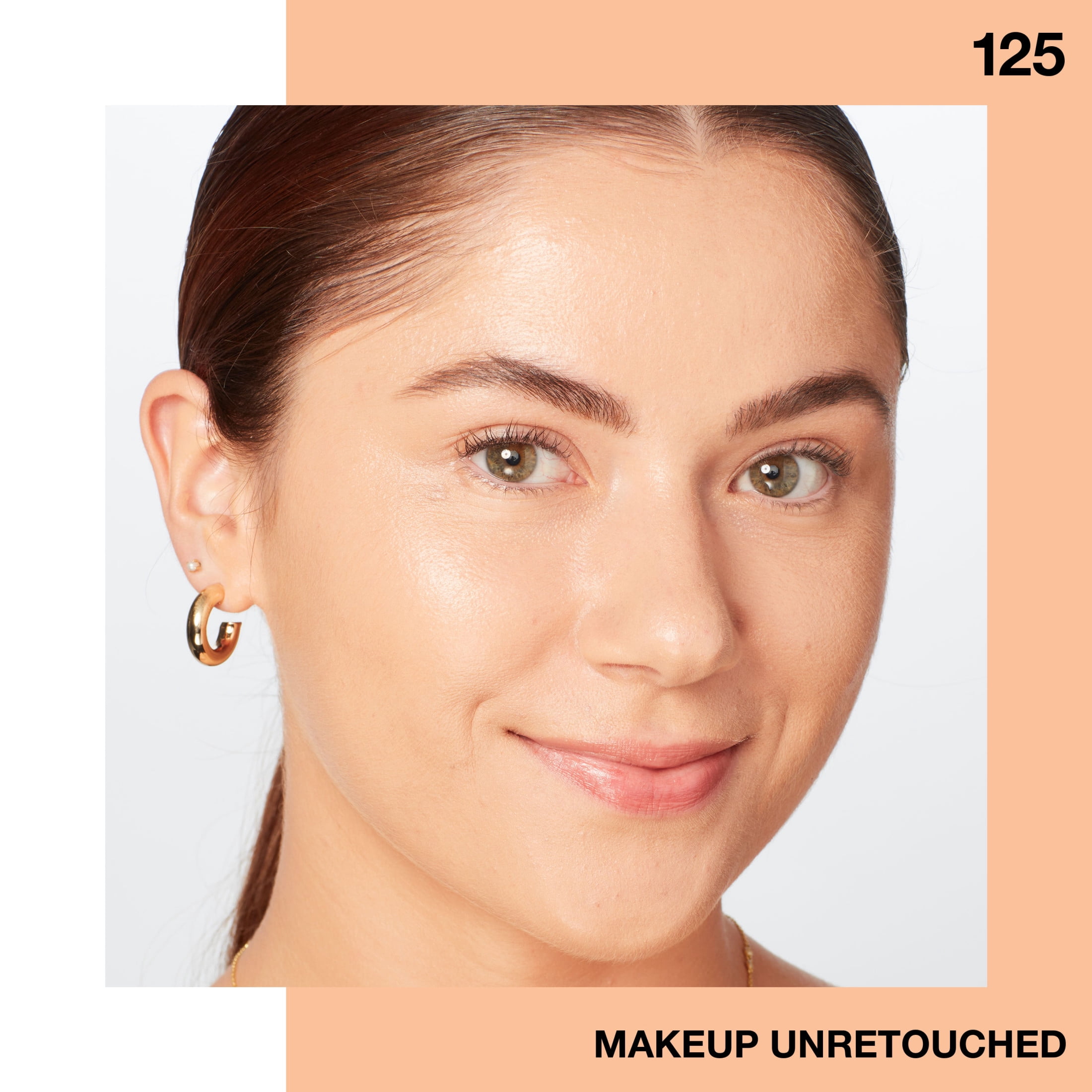 (2 pack) Maybelline Fit Me Dewy and Smooth Liquid Foundation, SPF 18, 125 Nude Beige, 1 fl oz