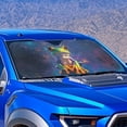 thumbnail image 2 of Binienty Funny Frog Windshield Sun Shades 1 Piece Front Windshield Sunshade Folding Automotive Interior Sun Protection Universal Fit for Auto Truck Van SUV, 2 of 8