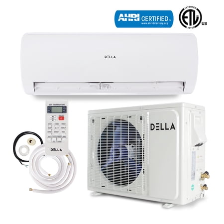 DELLA 12000 BTU Ductless Air Conditioning Inverter System 17 SEER Wallmount Heat Pump