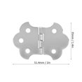 thumbnail image 1 of Guitar Part, Brass-Plated Hinged Tail Silver Easy To Install Guitar Tailpiece, Gifts For 3-String Cigar Box Guitars Musical Friends, 1 of 8