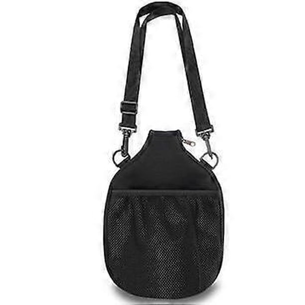 Table Tennis Racket Cover Waterproof Table Tennis Paddle Case with Zipper Racket Protective Cover Storage Bag with Mesh Pocket for Outdoor Sports Acce