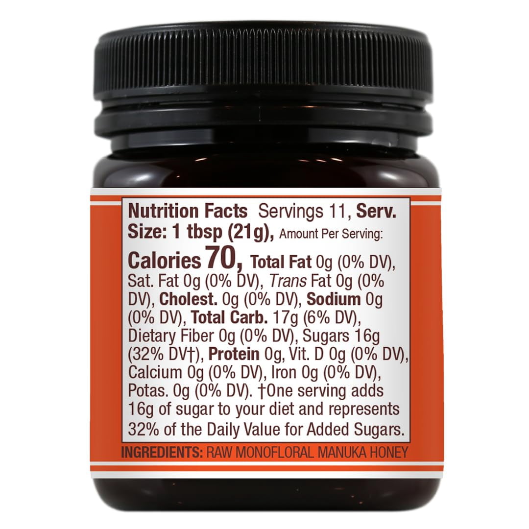 Wedderspoon Raw Premium Manuka BDF32 Honey, KFactor 16, 8 Oz (Pack of 2), Unpasteurized, Genuine New Zealand Honey, Traceable From Our Hives To Your Home Home