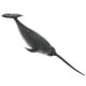 thumbnail image 2 of Figura de narval de plástico sólido, modelo de animal marino, juguetes educativos para niños, 2 of 9