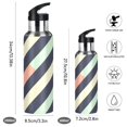 thumbnail image 2 of Yayeee 20oz Insulated Water Bottle Double Wall Stainless Steel with Flip Straw Lid, Isometric Green, 2 of 7