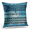 thumbnail image 1 of EREHome Aztec Ethnic Pattern Blue and Black Modern Pillows case 18x18 Inches Home Decor Sofa Cushion Cover, 1 of 1
