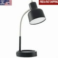 thumbnail image 2 of ZYLER- Led Desk Lamp With Catch-All Base & Ac Outlet Metal Gooseneck For Bedside Tables, 2 of 6