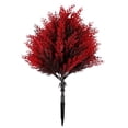thumbnail image 2 of Arbre de Couverture de Sol à Feuilles Rouges Artificielles pour Jardinières en Pot d'Extérieur, Plante Factice Réaliste Sans Entretien avec Base à Pic pour Déco des Fêtes, 2 of 8