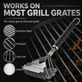 thumbnail image 5 of BEEPRINCESS Grill Brush and Scraper Bristle Free – Safe BBQ Brush for Grill – 16.5'' Stainless Grill Grate Cleaner– Gifts for Grill Wizard, 5 of 7