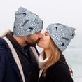 thumbnail image 5 of Lsque Shells And Sand Pattern Knitted Beanie, Unisex Winter Hat, Knit Hat Winter Beanies Thick Fisherman Beanies Cuffed Plain Skull Caps, 5 of 6