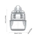 thumbnail image 3 of HOZVOMI Transparent Waterproof Backpack for Travel, School, and Daily Use with Comfortable Straps and Multi-Compartment Storage, 3 of 5