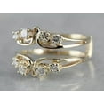 thumbnail image 4 of 14K Yellow Gold Plated 0.40Ct Round Cut Simulated Diamond Enhancer Wedding Guard Ring -5, 4 of 4